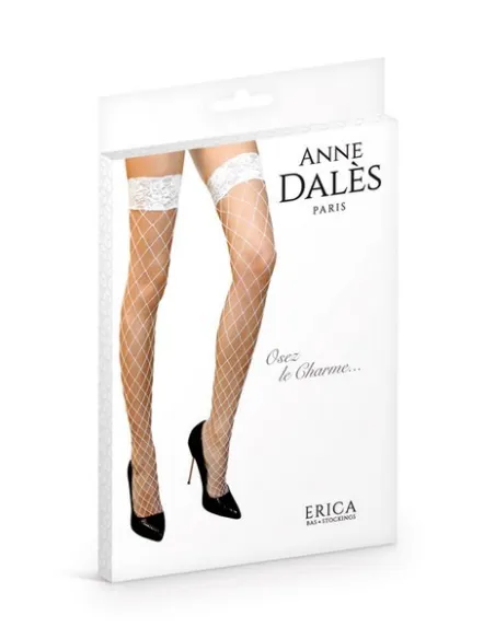 BAS AUTOFIXANT EN FILET BLANC - du desir au plaisir