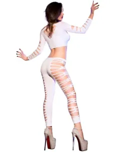 Ensemble blanc top et legging - du desir au plaisir 2