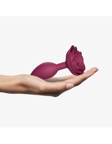 Plug anal silicone rose M – Open Roses Plum Star - Du Desir Au Plaisir