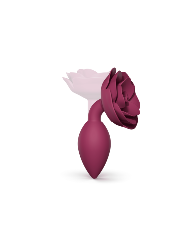 Plug anal silicone rose M – Open Roses Plum Star - Du Desir Au Plaisir