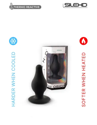 Plug anal thermo réactif noir – sensations chaud / froid - Du Desir Au Plaisir