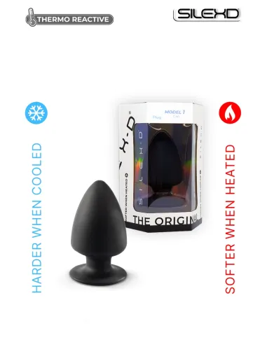 Plug anal thermo réactif noir XS – sensations chaud froid - Du Desir Au Plaisir