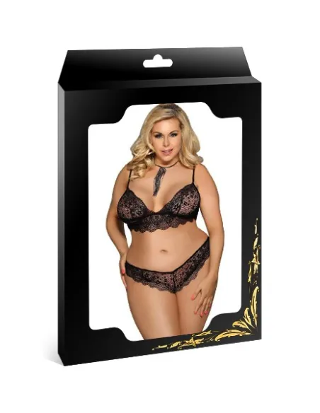 ensemble tout en dentelle noir